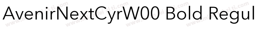 AvenirNextCyrW00 Bold Regular字体转换